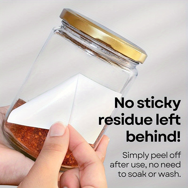 Food Storage Notes - Étiquette amovible 100 % imperméable pour