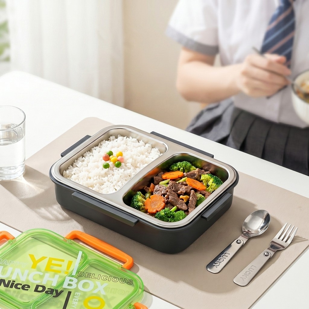 Food Storage Made Easy - Boîte à lunch bento en acier