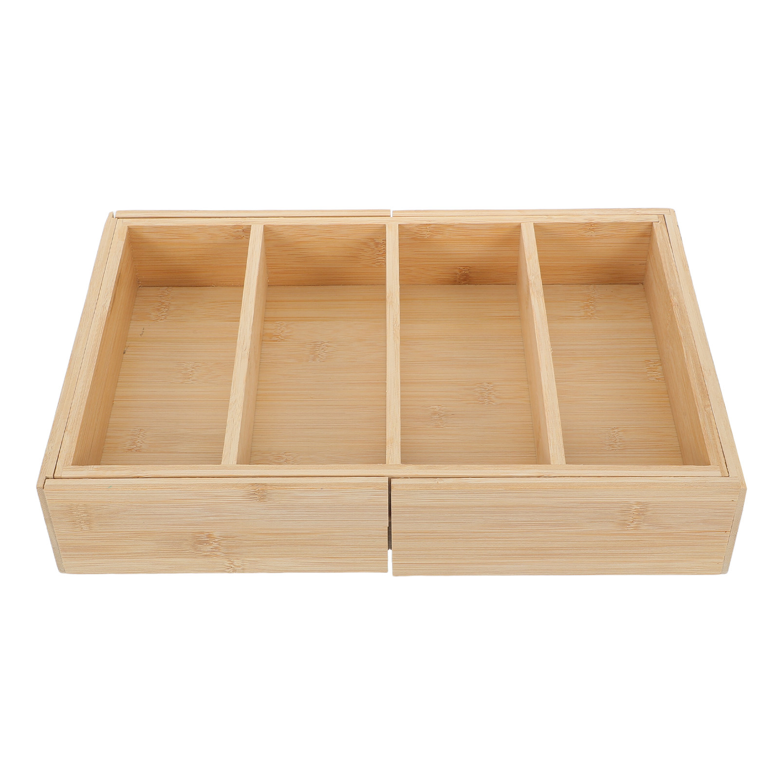 Food Storage Kitchen Cabinet - Organiseur d'étagère extensible en bambou, séparateur