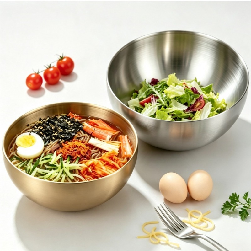 Food Storage In Stainless Steel - Bols à mélanger en acier inoxydable,