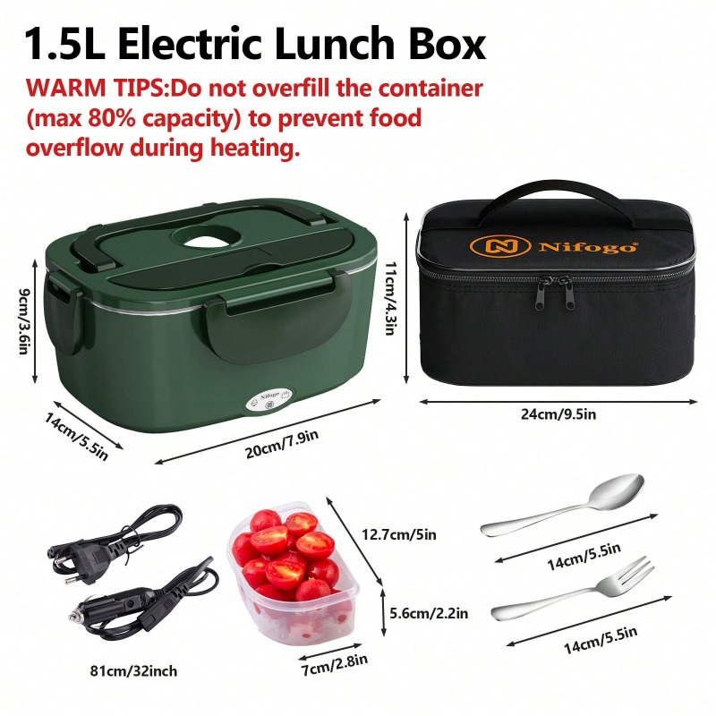 Boîte à lunch chauffante élect - Portable Food Warmer avis et prix