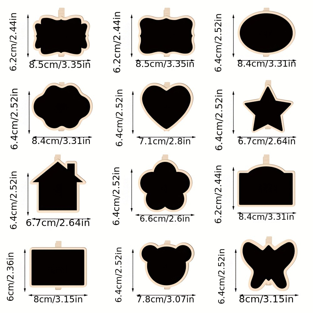 10/20 pièces Mini tableau noir - Food Storage Notes avis et prix