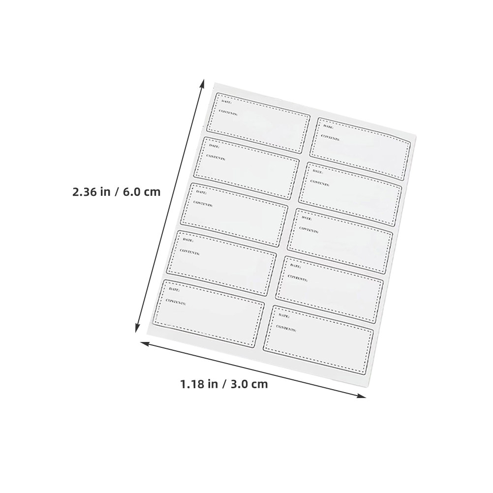 10 feuilles d'autocollants éti - Food Storage Notes avis et prix