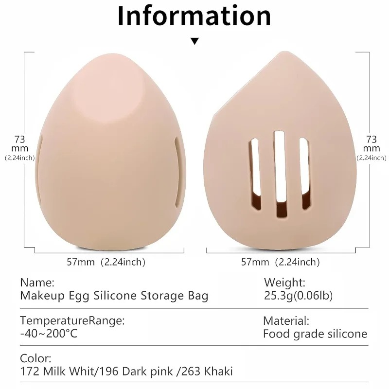 Oeuf de beauté en silicone res - Food Storage Eggs avis et prix