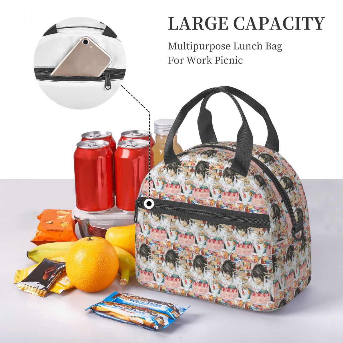Deaths Notes Ryuk Anime Sac à  - Food Storage Notes avis et prix