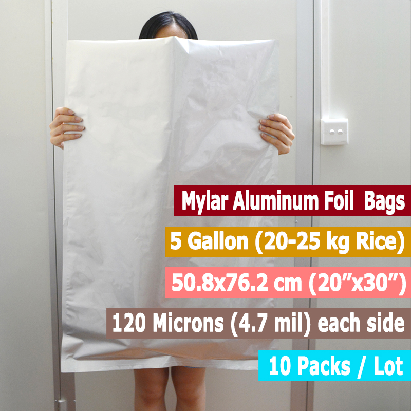 Sacs en Mylar de 5 gallons, 10 - Food Storage Long Term avis et prix