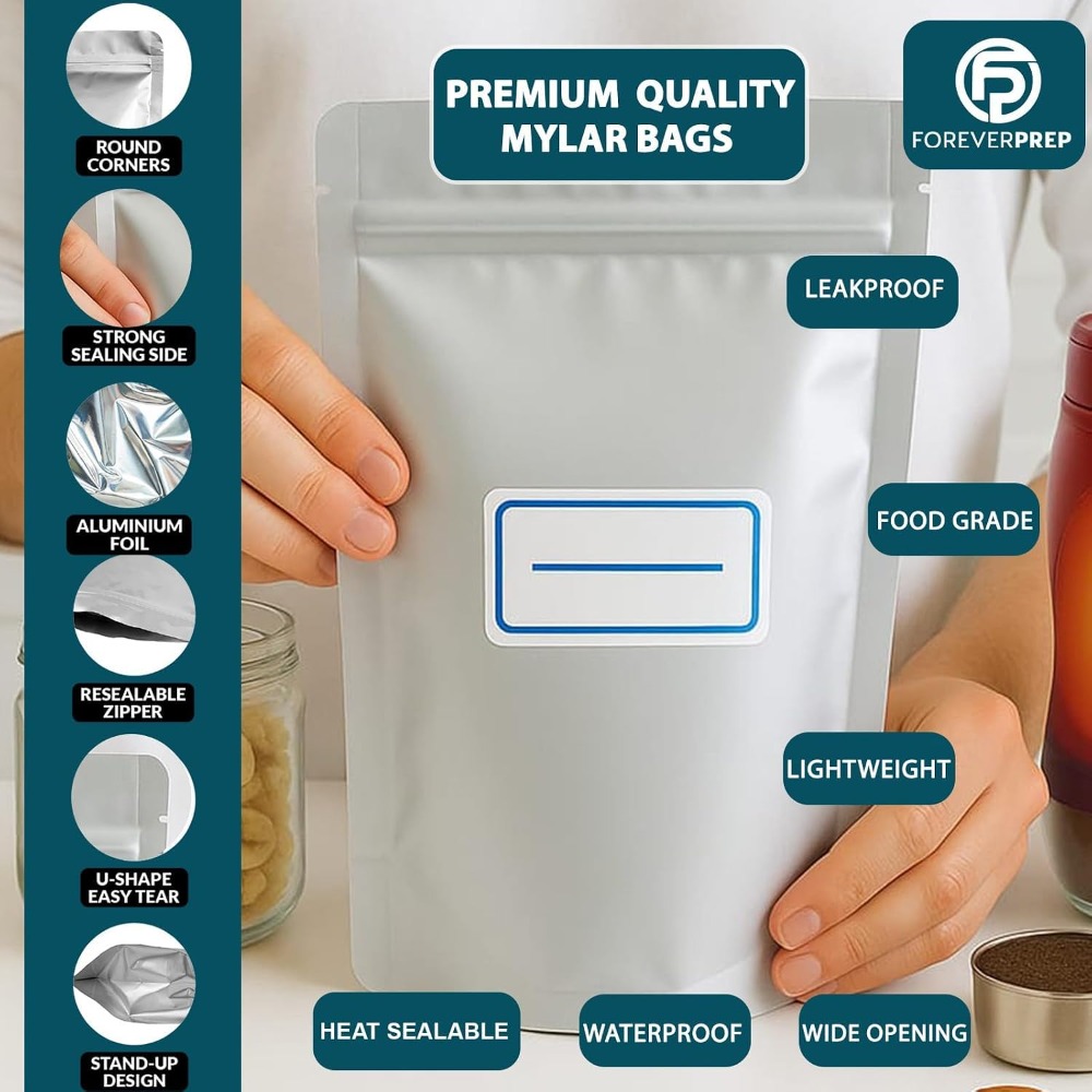 155 sacs en Mylar avec 155 abs - Food Storage Long Term avis et prix