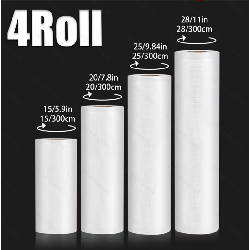 4 sacs sous vide : 4 rouleaux  - Food Storage Xl avis et prix