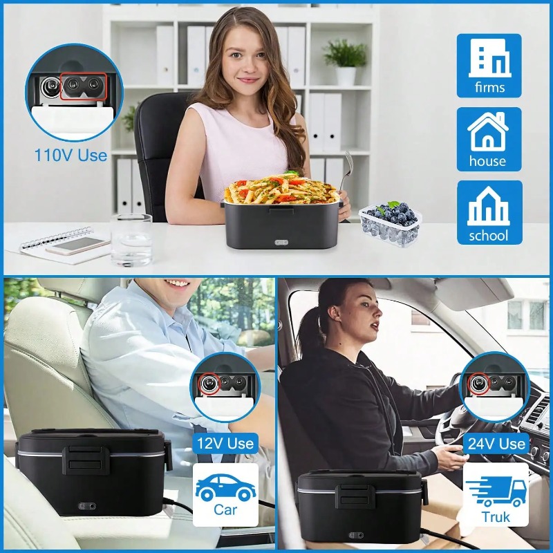 Boîte à lunch chauffante élect - Portable Food Warmer avis et prix