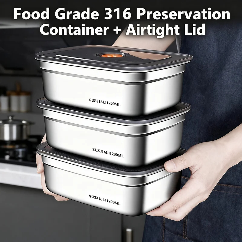 Boîte à bento en acier inoxyda - Xxl Food Storage Container avis et prix