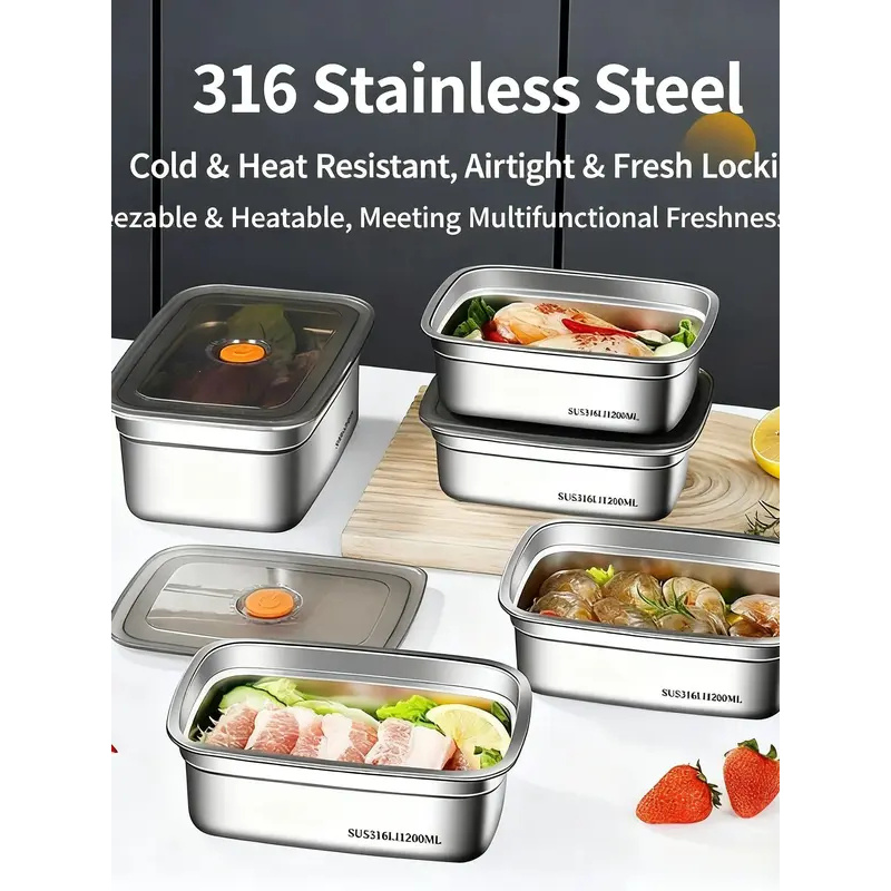 Boîte à bento en acier inoxyda - Xxl Food Storage Container avis et prix