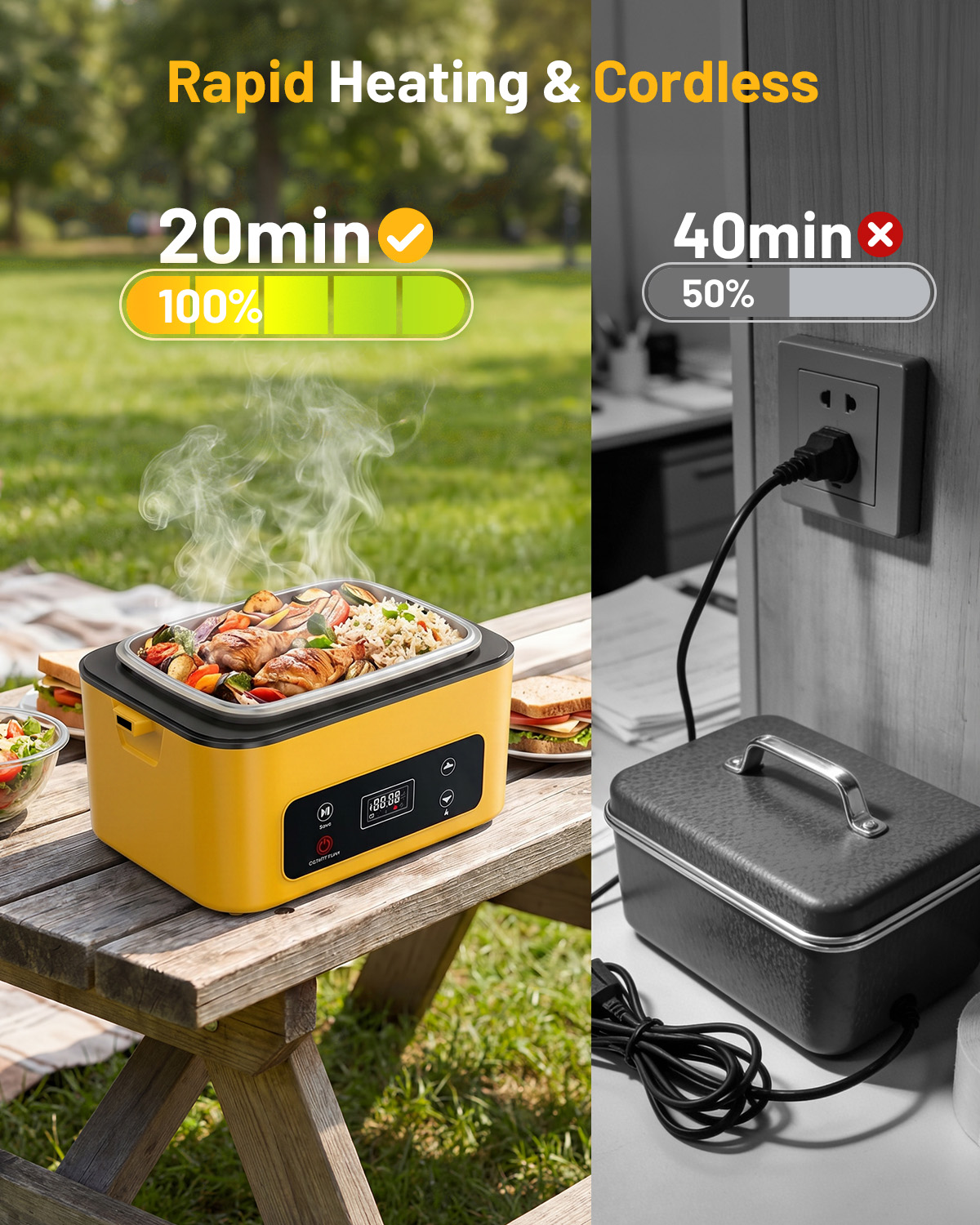 TaskStar Boîte à lunch chauffa - Portable Food Warmer avis et prix