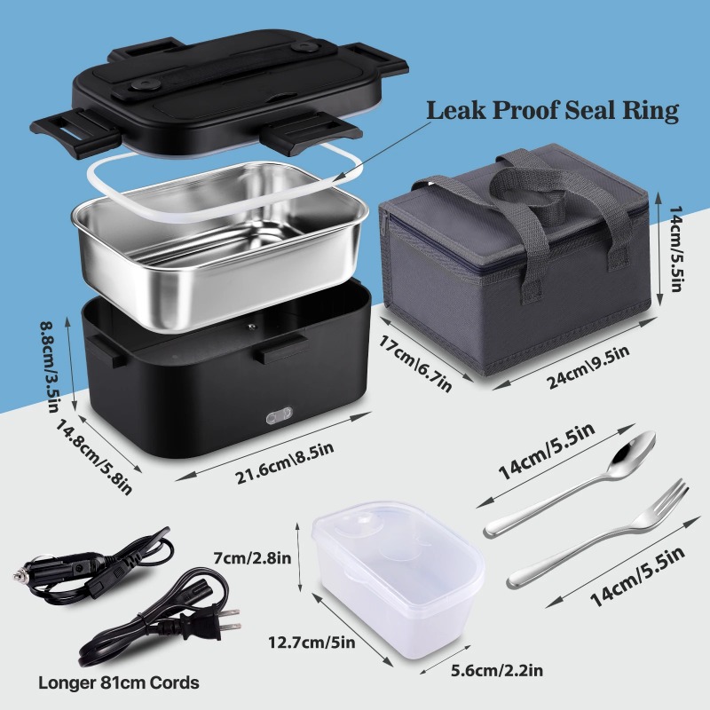 Boîte à lunch électrique 100W, - Portable Food Warmer avis et prix