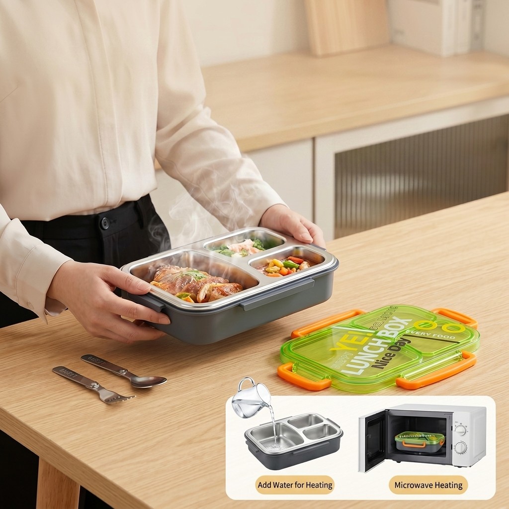 Boîte à lunch bento en acier i - Food Storage Made Easy avis et prix