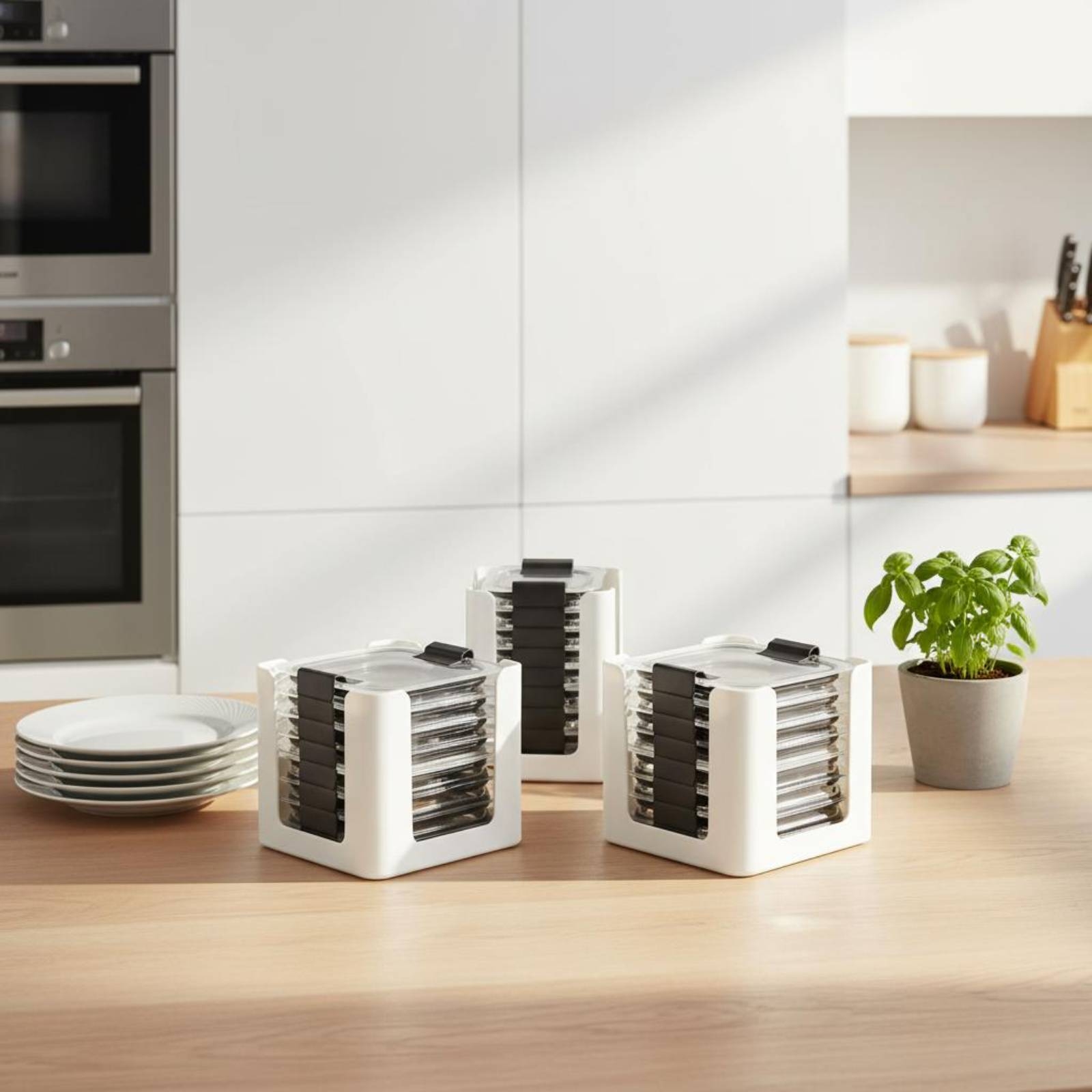 Lot de 3 supports de rangement - Food Storage Kitchen Cabinet avis et prix